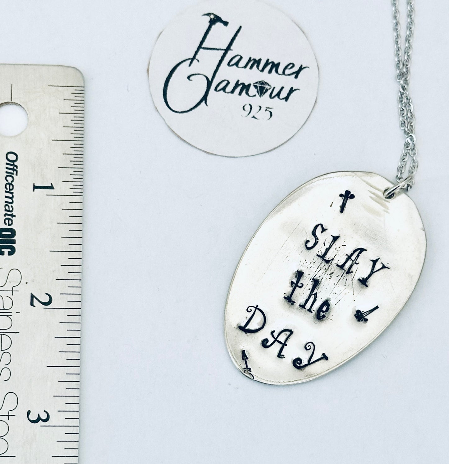 Hand Stamped Spoon Necklaces