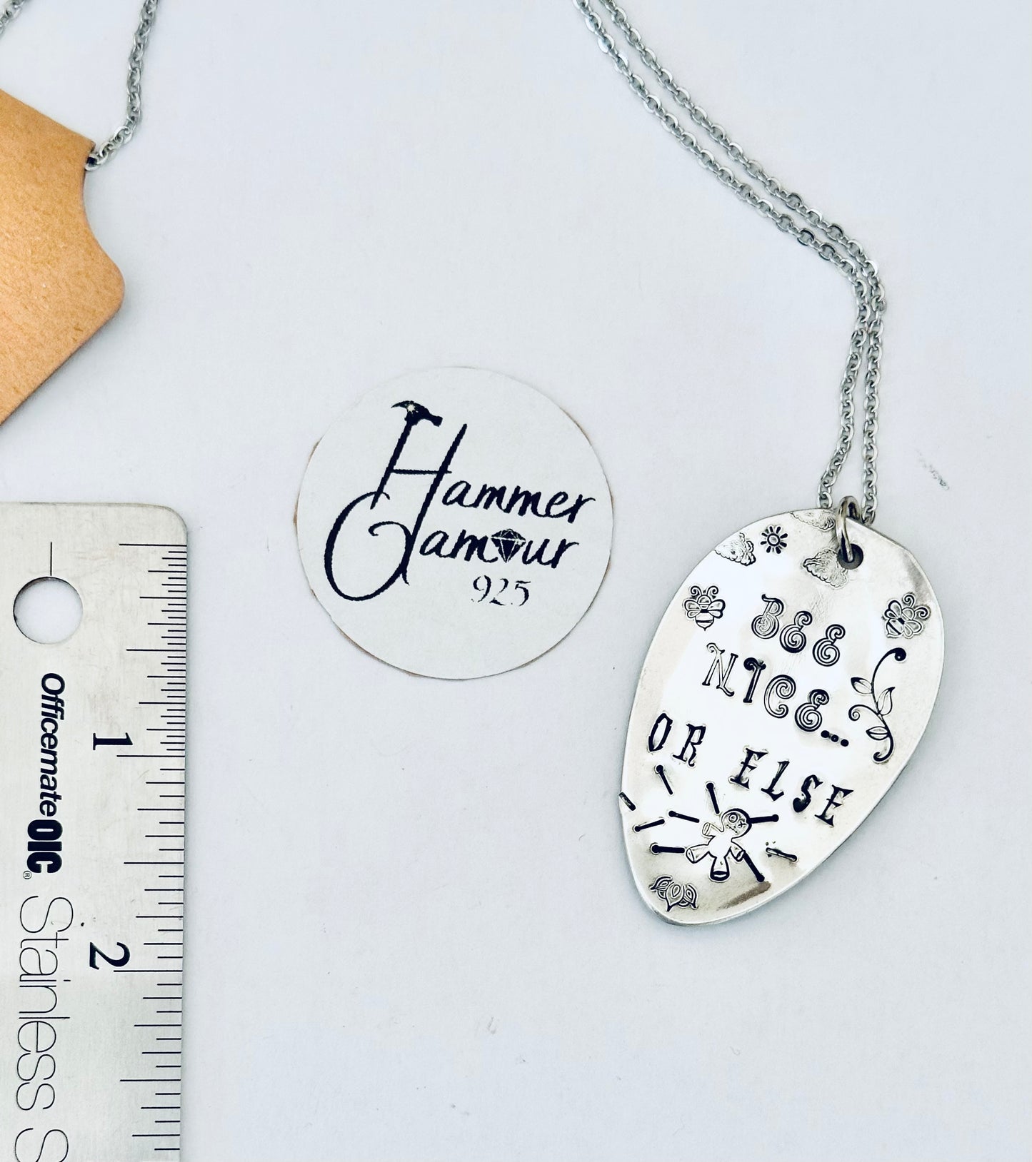 Hand Stamped Spoon Necklaces