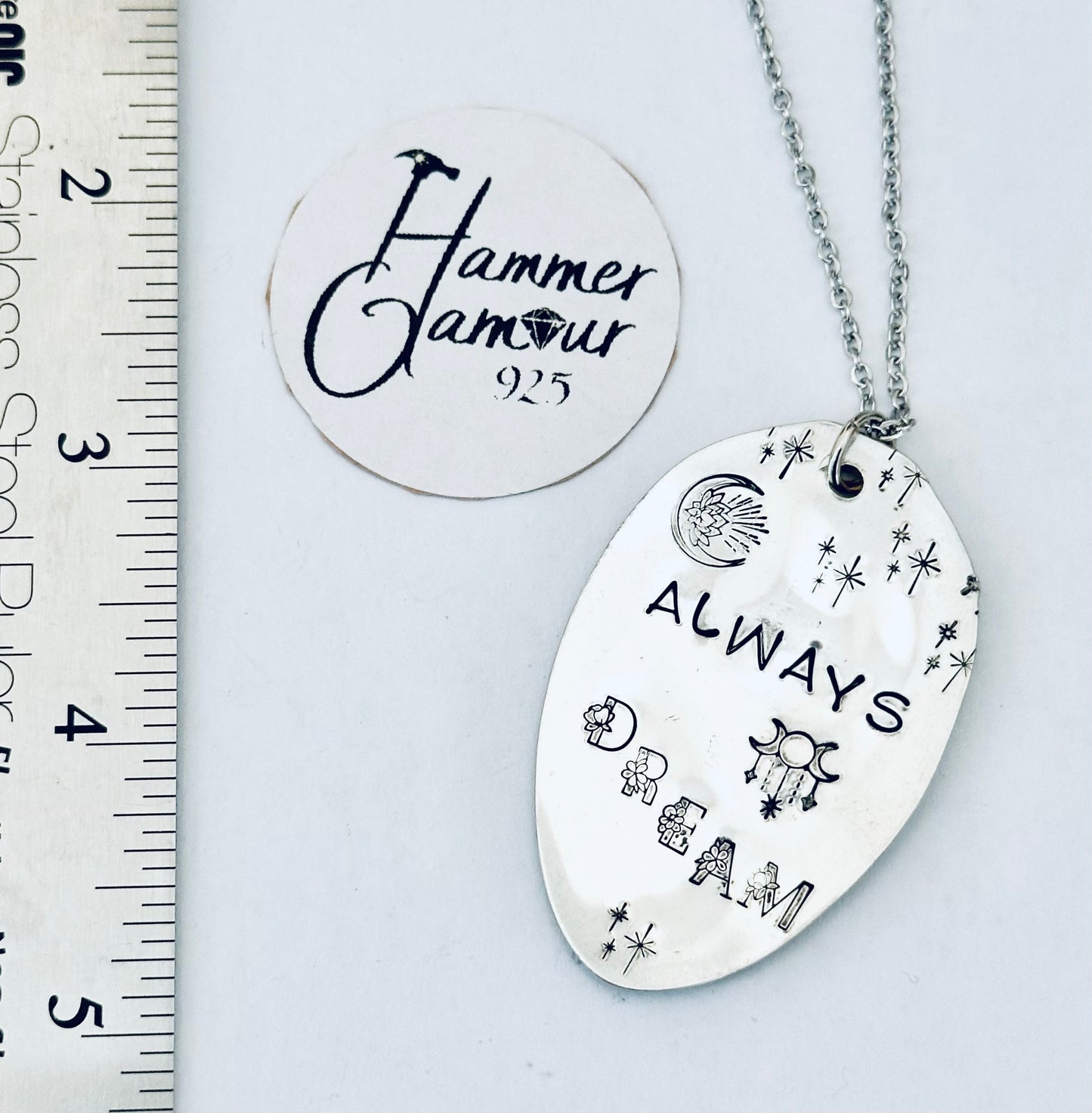 Hand Stamped Spoon Necklaces