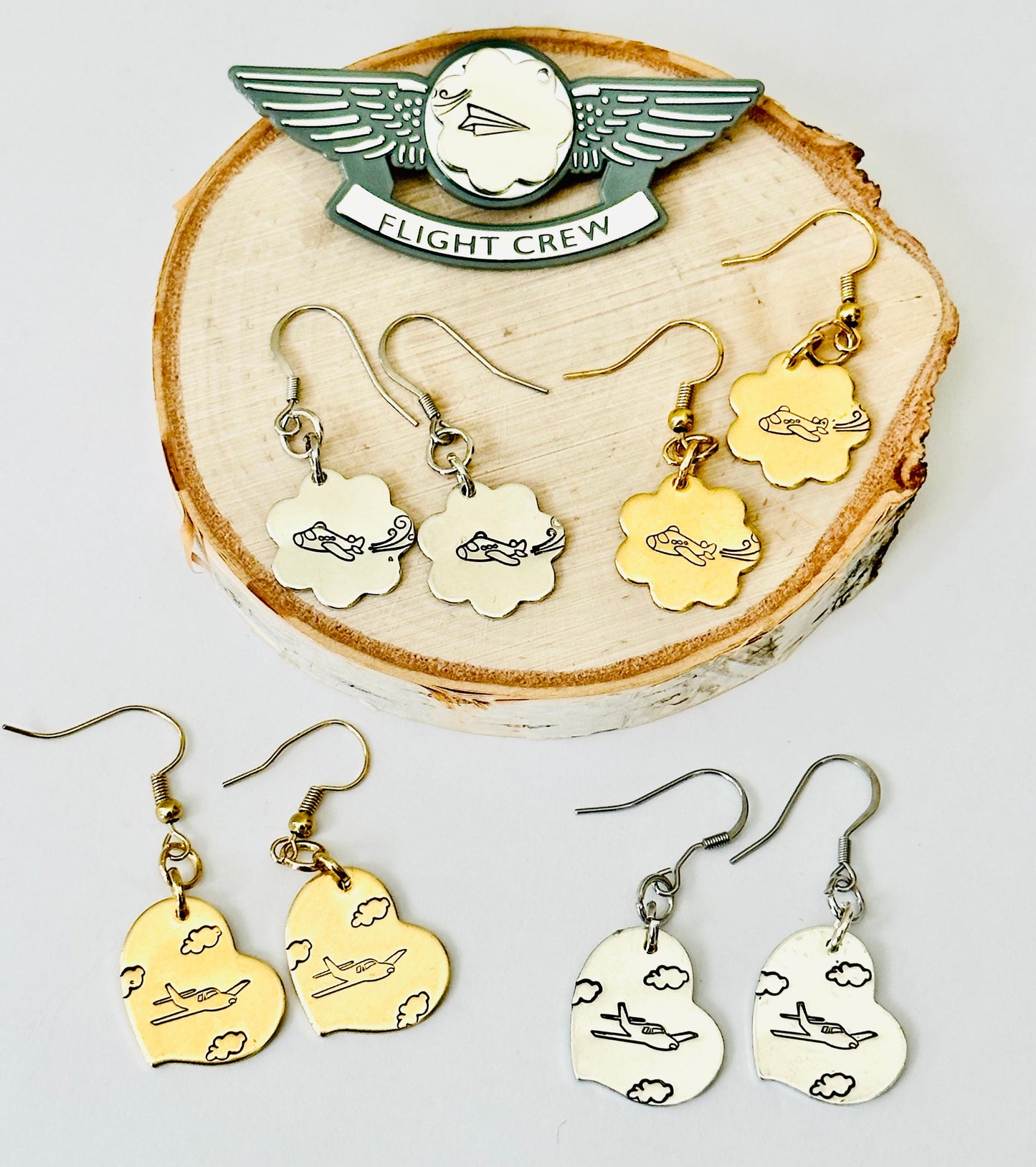 Aviation Earrings- Bi-Plane