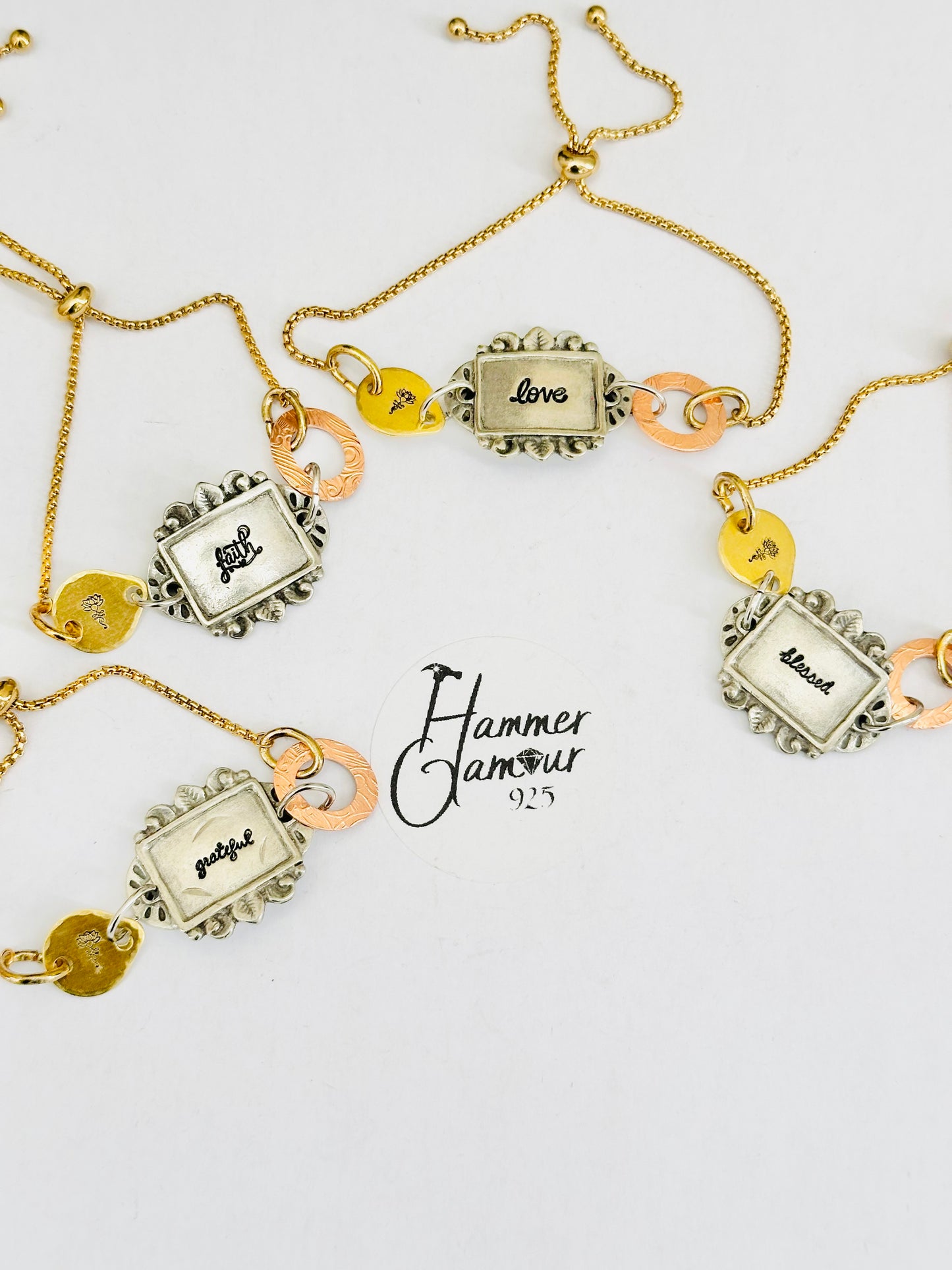 Adjustable Pewter Bracelets