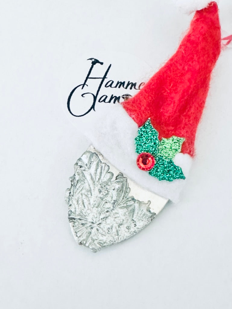 Soldered Santa Ornaments from Vintage Spoons