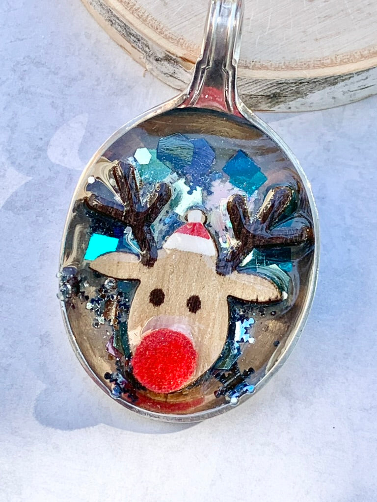 Spoon Bowl Ornaments, Reindeer