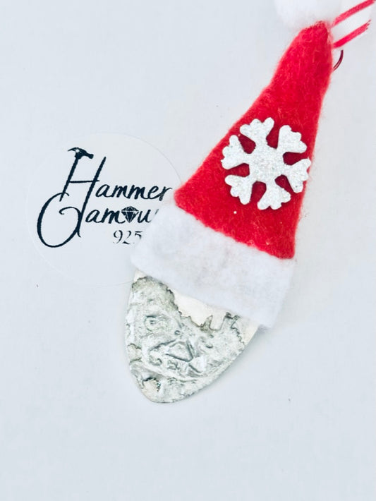 Soldered Santa Ornaments from Vintage Spoons