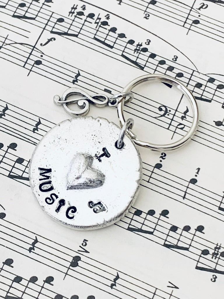 Pewter Heart Keychains, Music