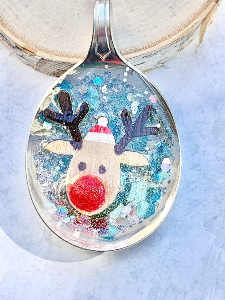 Spoon Bowl Ornaments, Reindeer