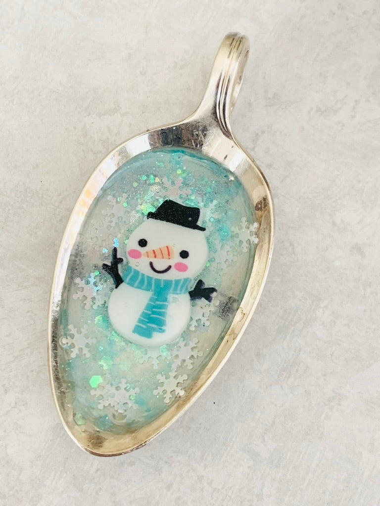 Spoon Bowl Ornaments, Snowman