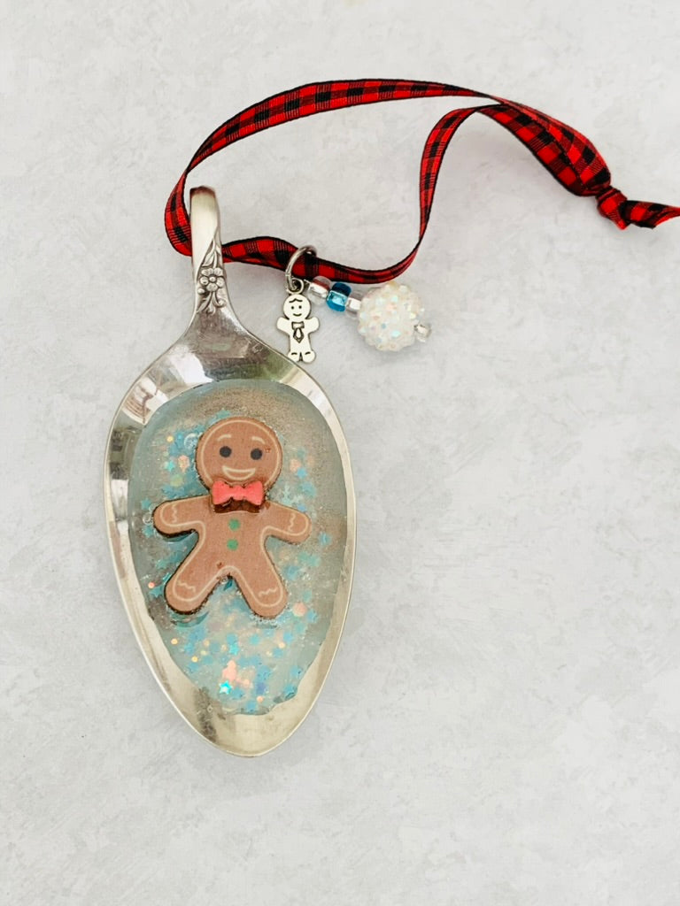 Spoon Bowl Ornaments, Gingerbread Man