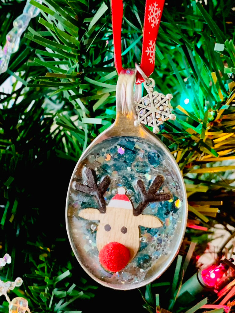 Spoon Bowl Ornaments, Reindeer