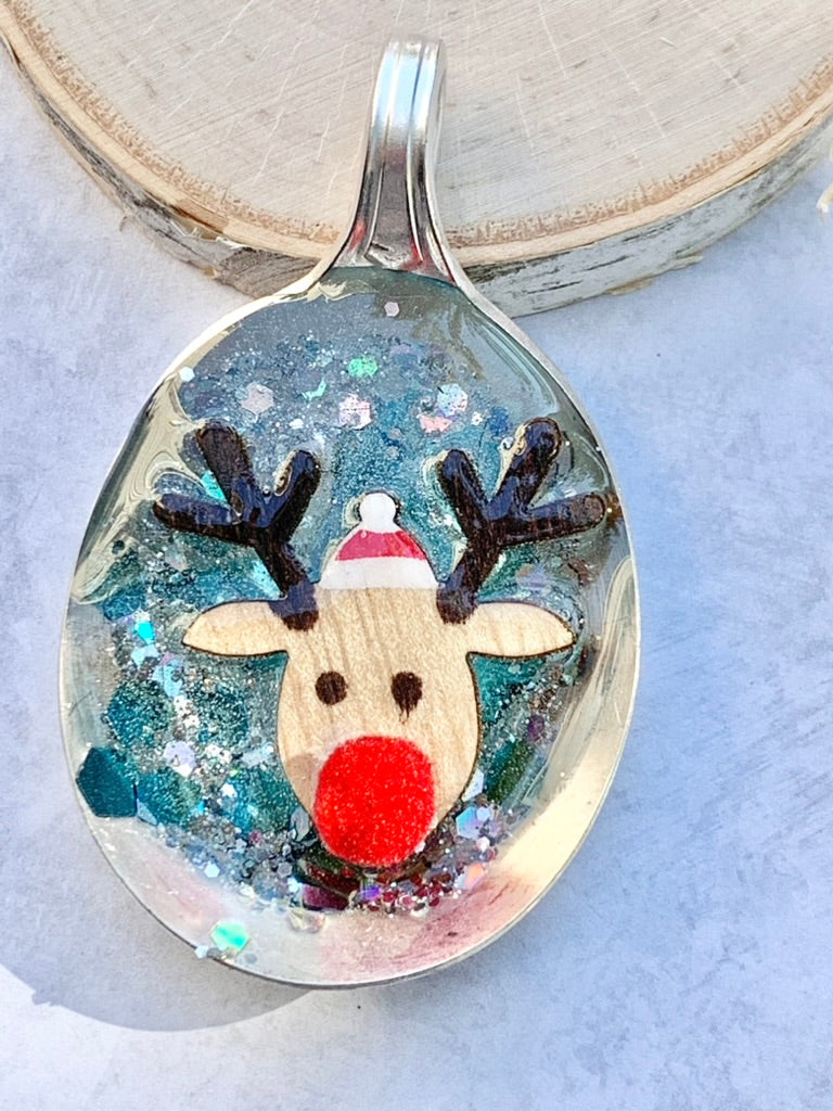 Spoon Bowl Ornaments, Reindeer