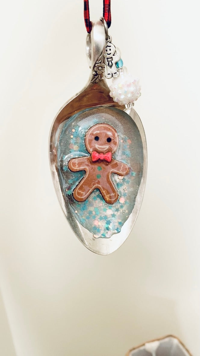 Spoon Bowl Ornaments, Gingerbread Man