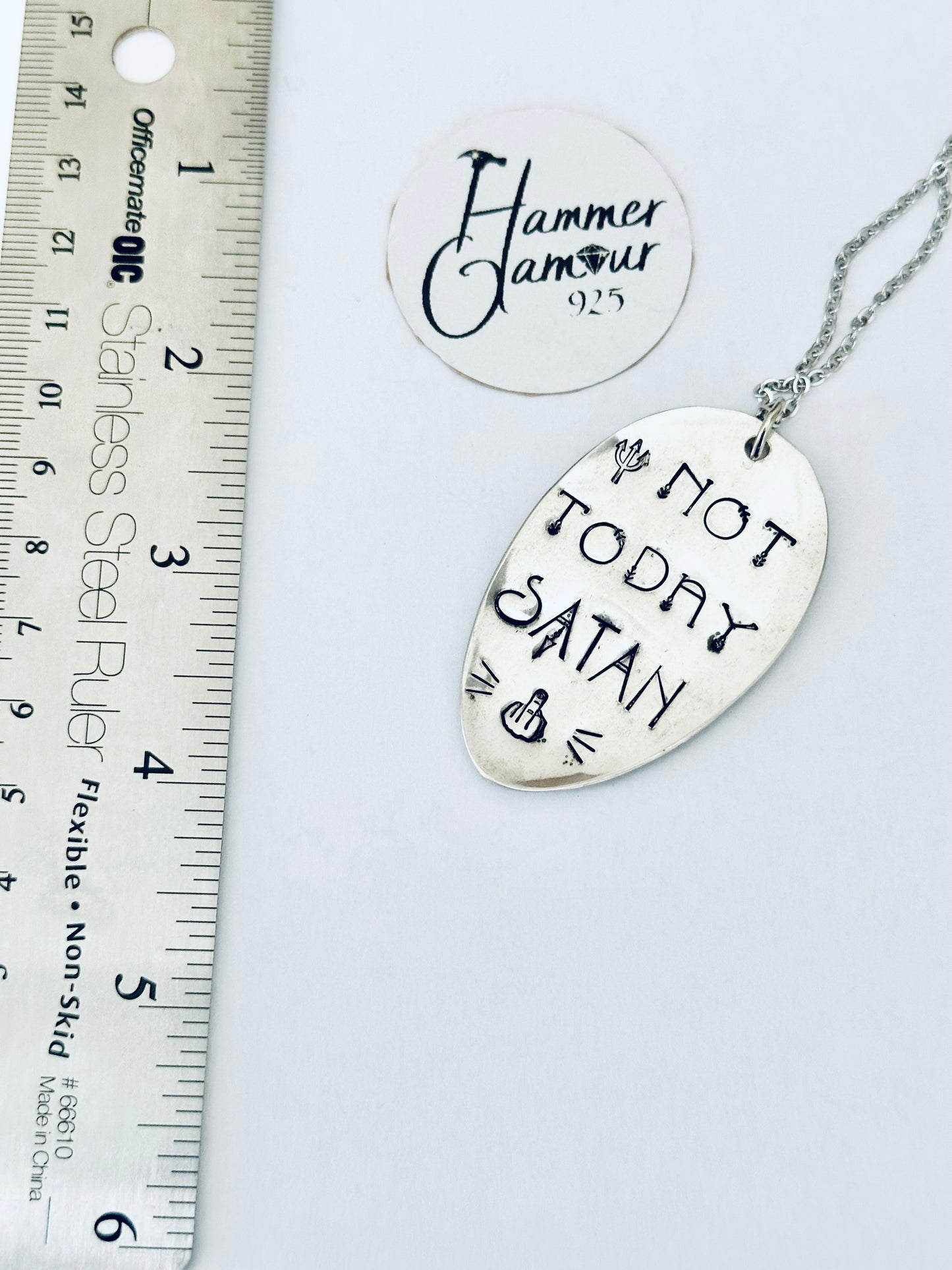 Hand Stamped Spoon Necklaces