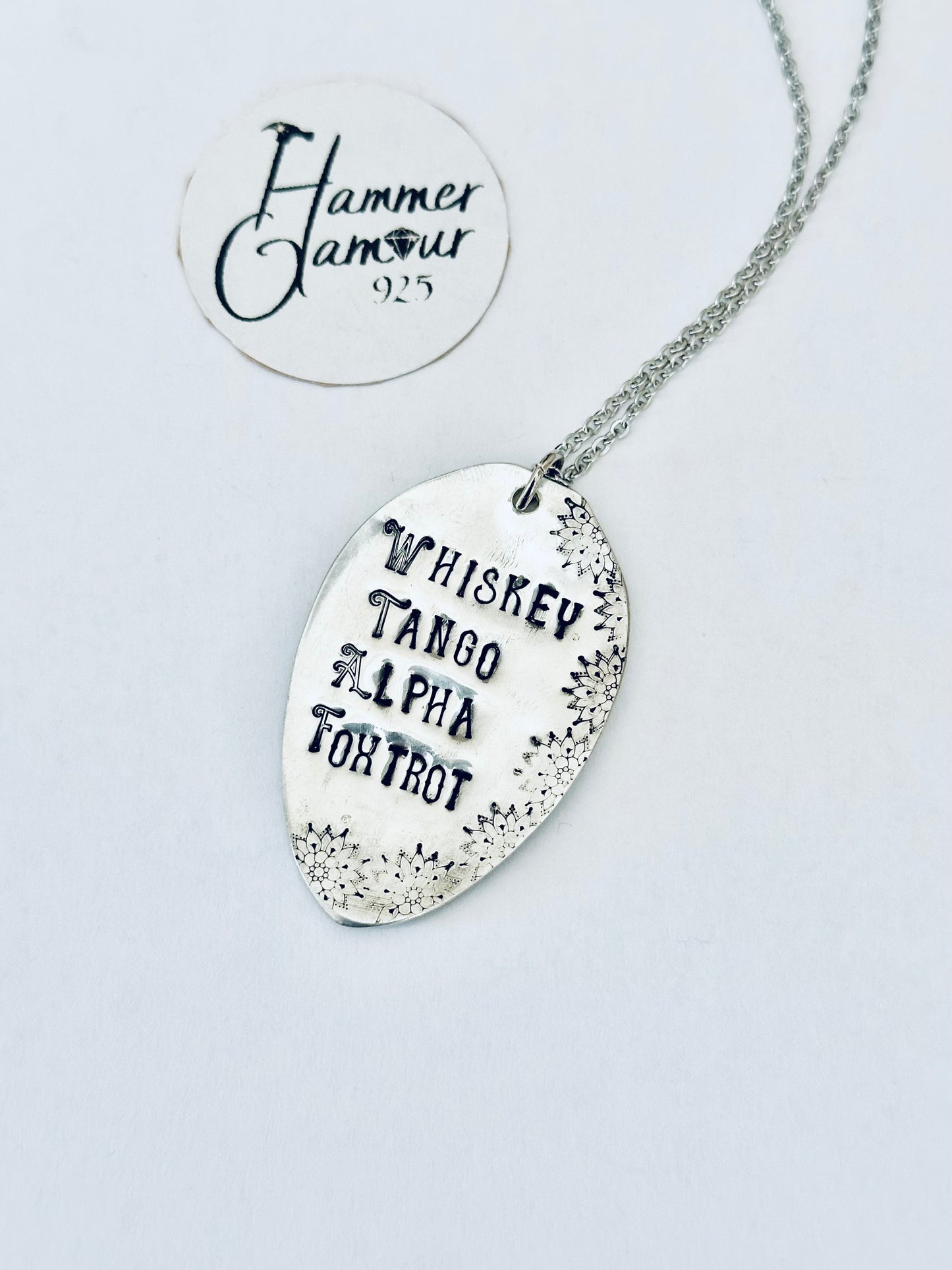 Hand Stamped Spoon Necklaces