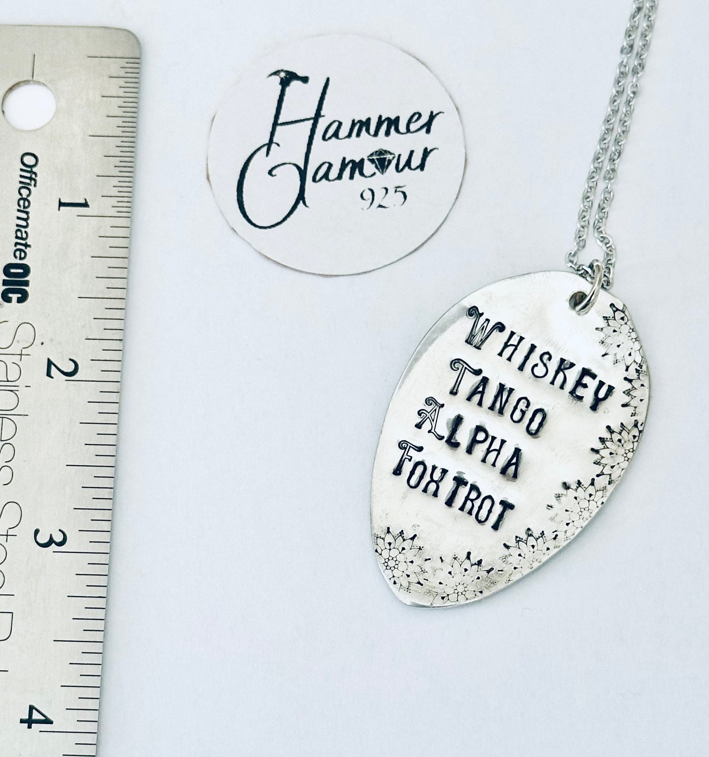 Hand Stamped Spoon Necklaces