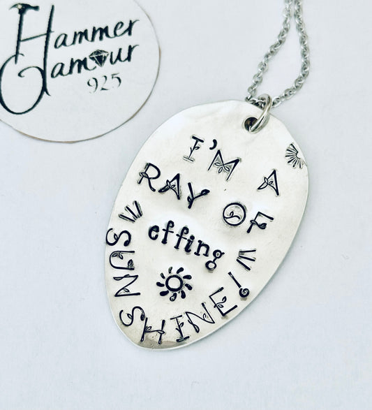 Hand Stamped Spoon Necklaces