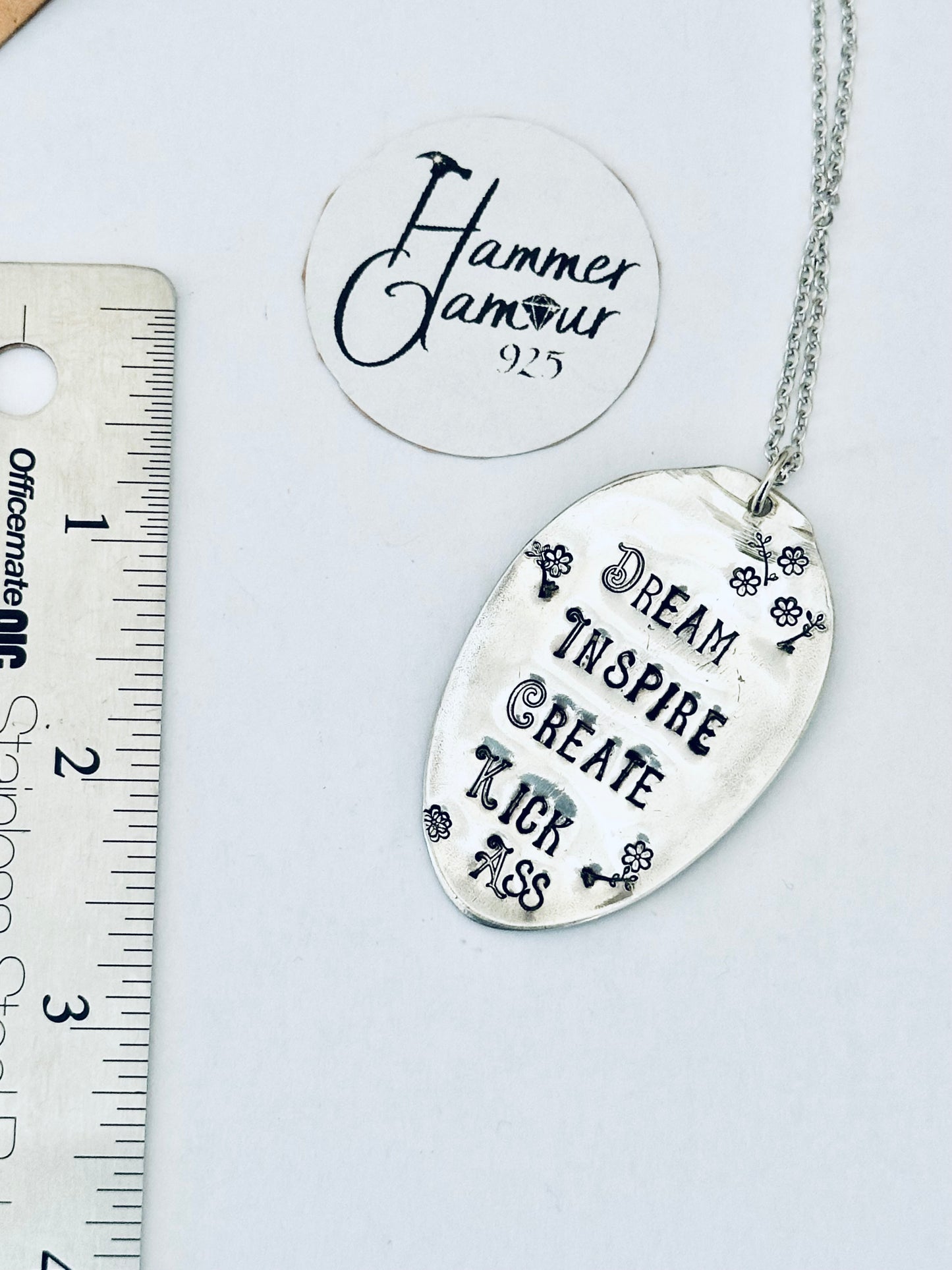 Hand Stamped Spoon Necklaces