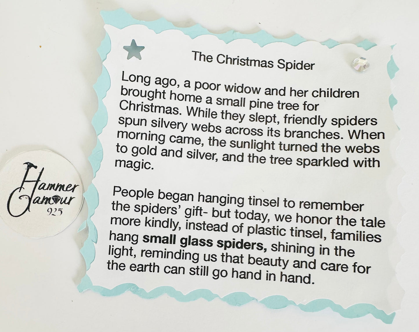 Suncatcher Spiders- "Nancy"