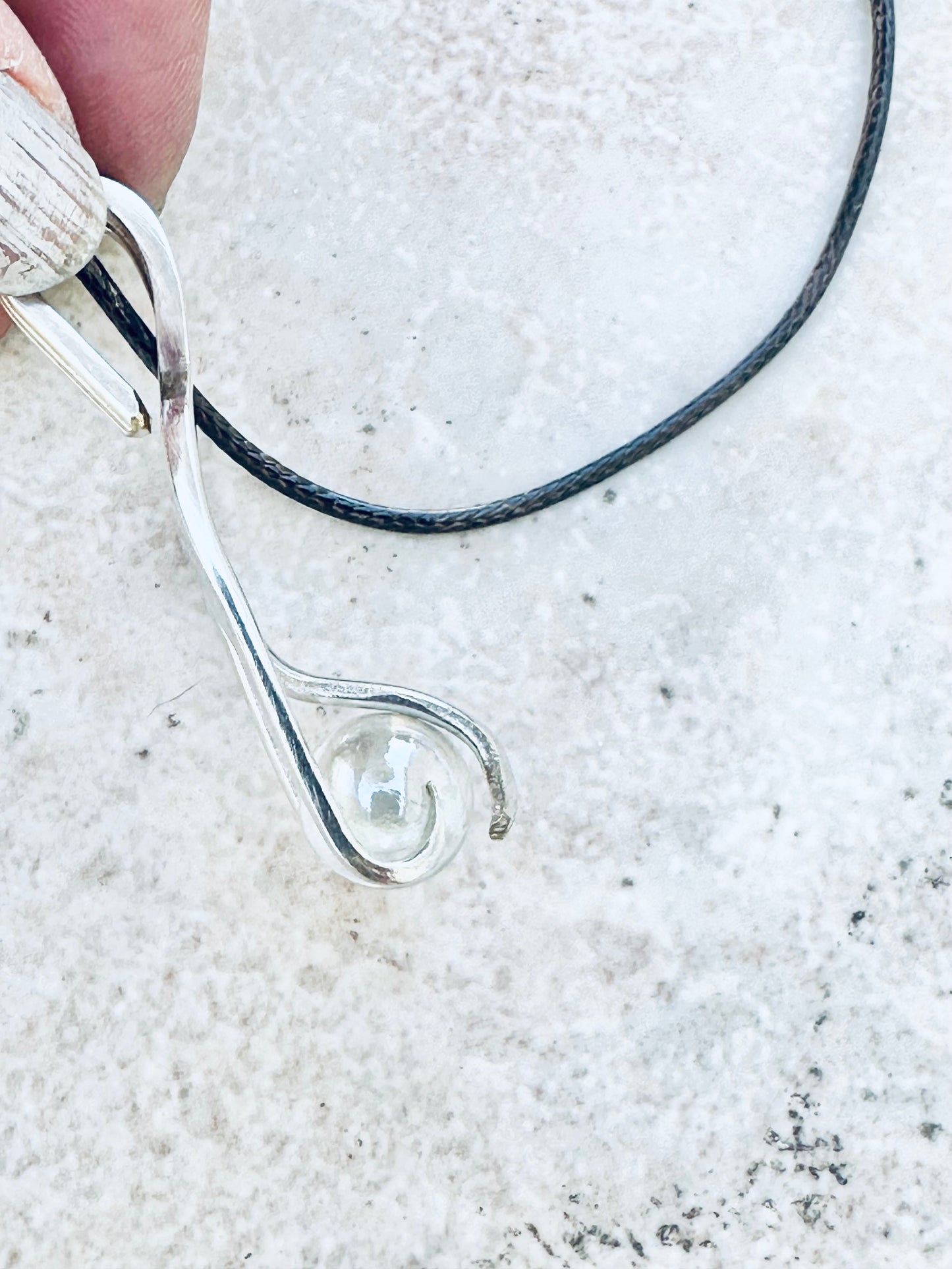 Cocktail Fork with Glass Sphere