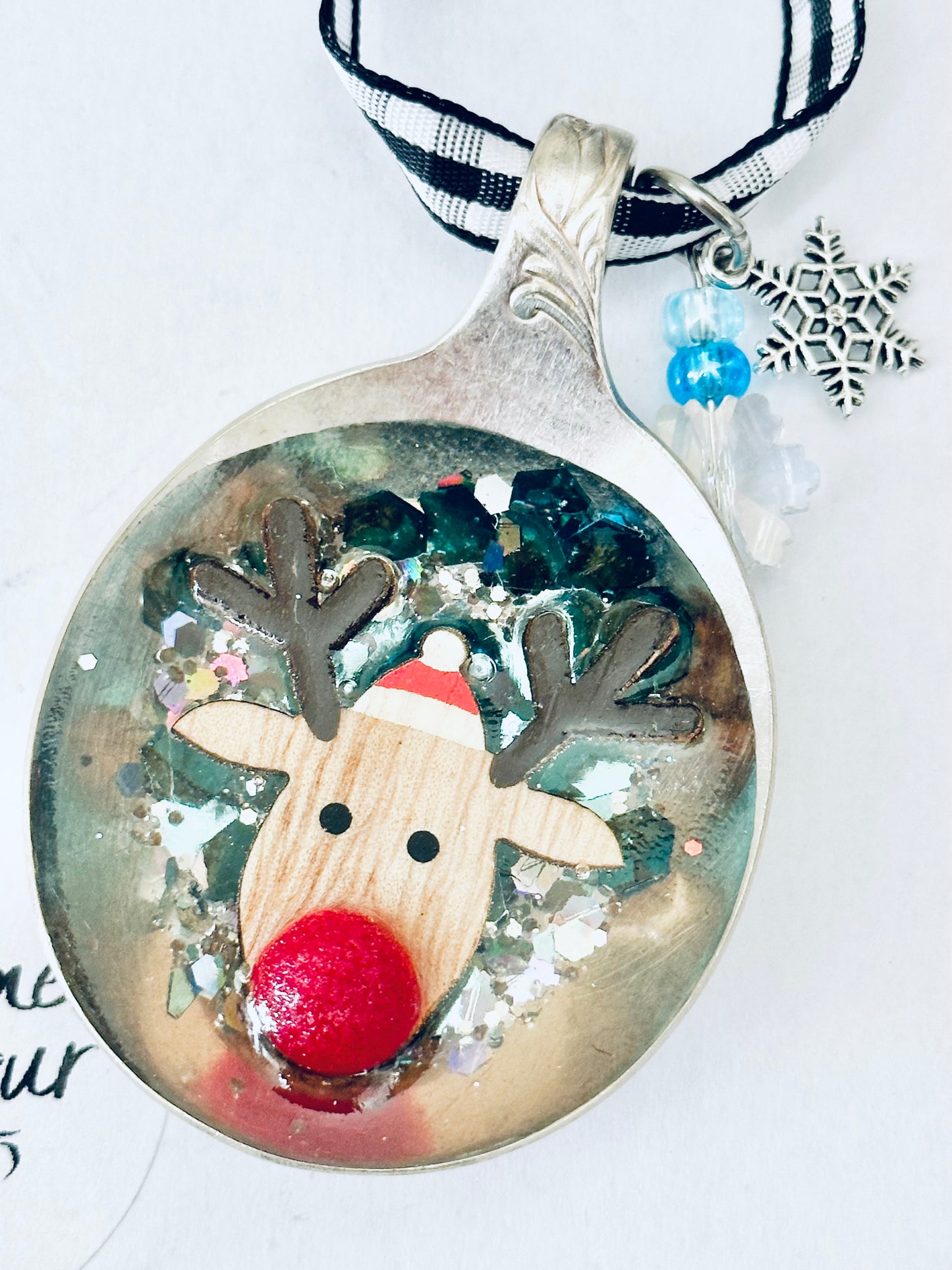 Spoon Bowl Ornaments, Reindeer