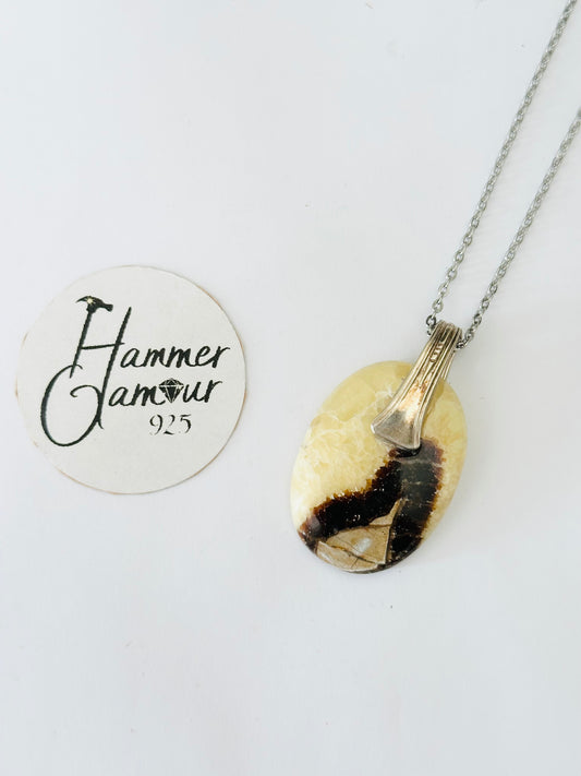 Gemstone Necklace - Yellow Serpentine