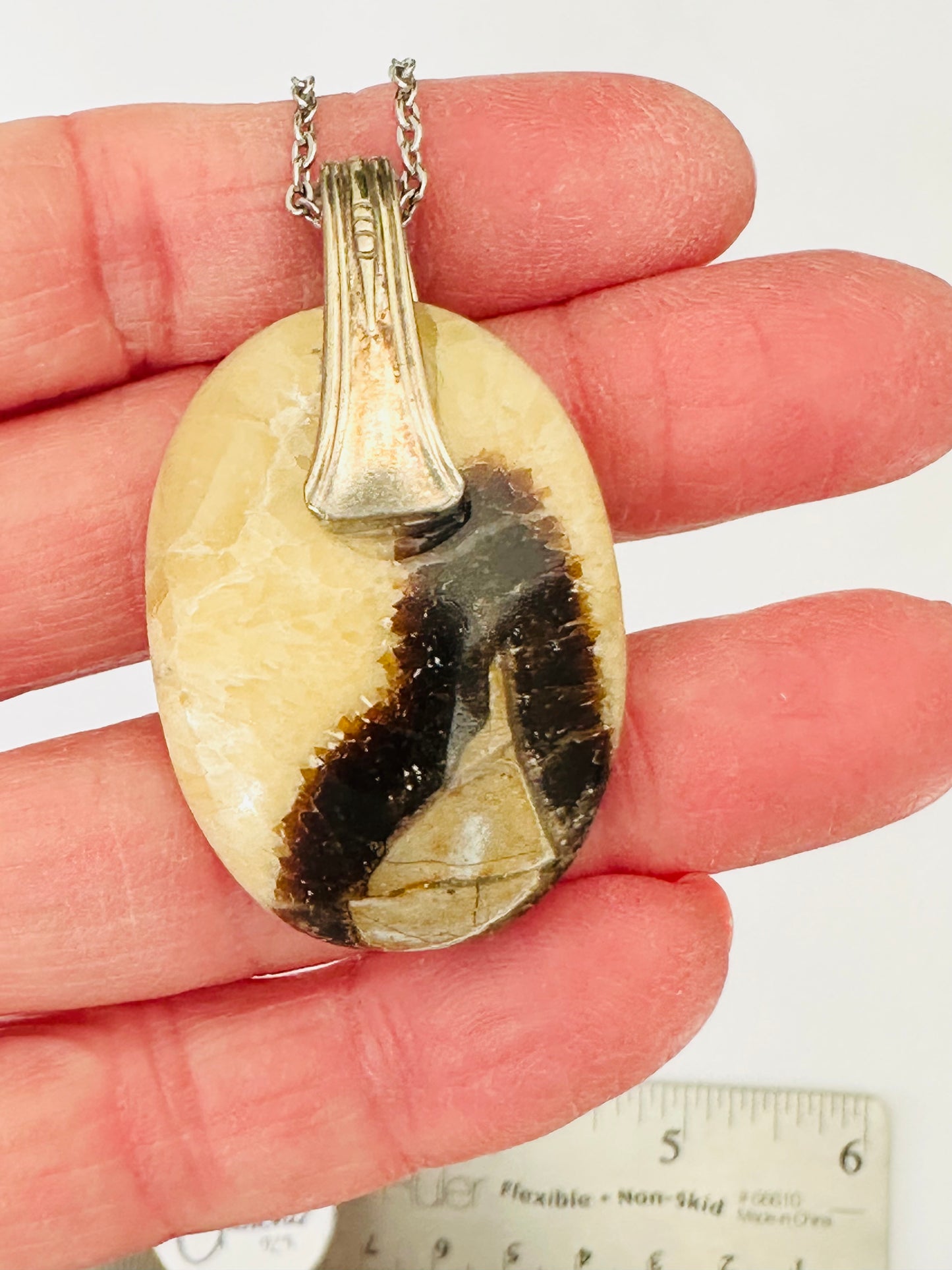 Gemstone Necklace - Yellow Serpentine